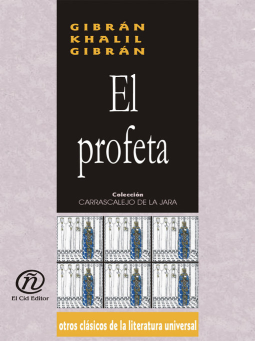 Title details for El profeta by Gibrán Khalil Gibrán - Available